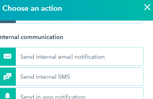 Choosing Action for Workflow